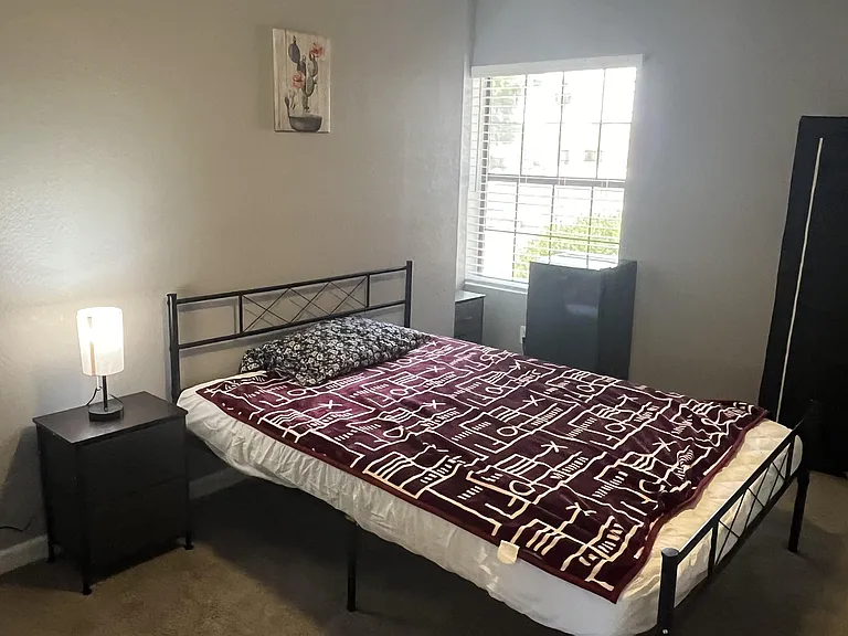 Bedroom 1 - extra large room, pool access, mini fridge,