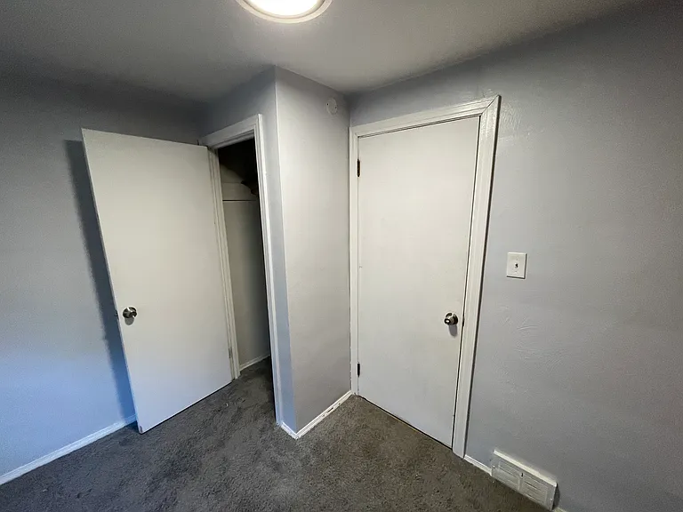 Closed closet with main entrance shown