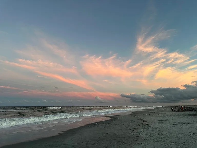 Beach at sunset