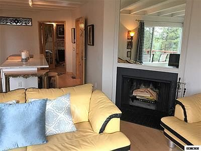 real wood burning fireplace!