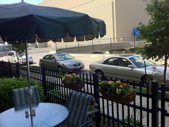 Private Patio with fence