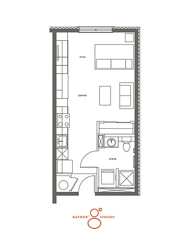 Floor plan Studio