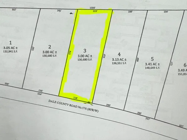 LOT 3 County Rd S #576, Headland, AL 36345