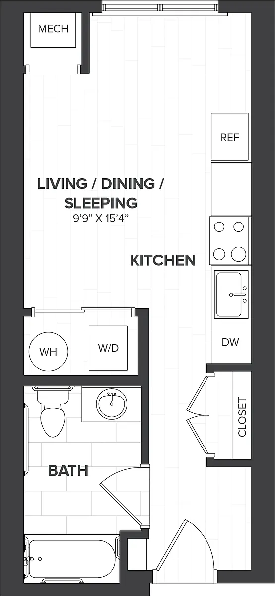 Floor plan Studio-S1