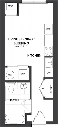 Floor plan Studio-S1
