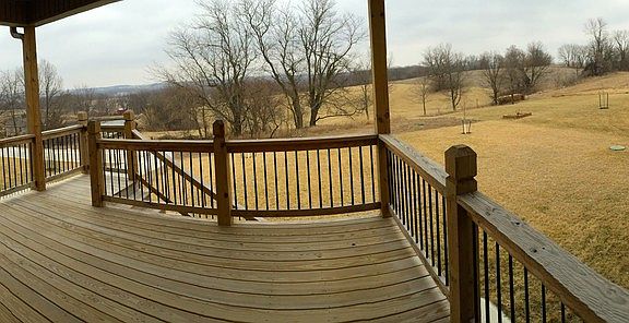 12 x 12 deck overlooking backyard