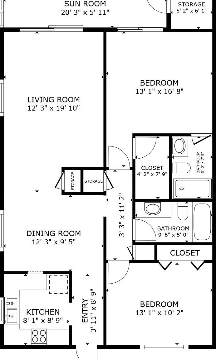 2 bed, 2.0 bath, 1000 sqft, $1,500 — Photo 2