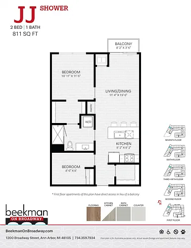 Floor plan JJ Shower