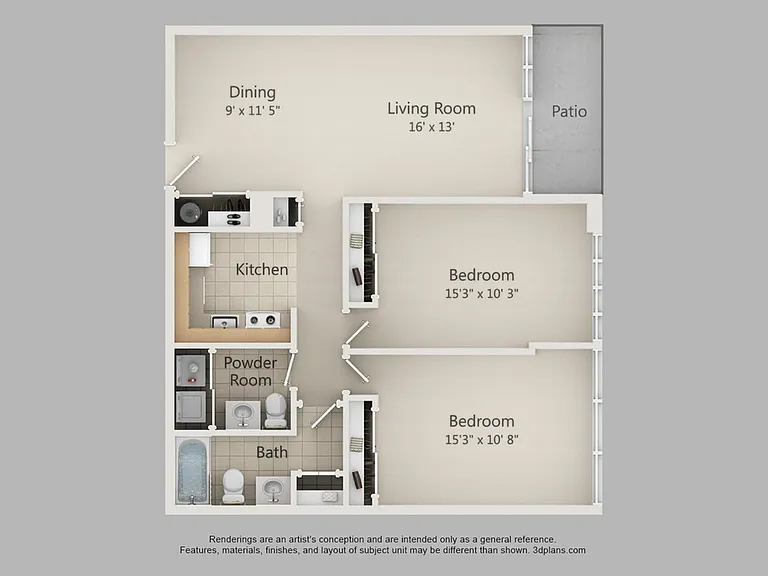2 Bed 1.5 Bath w/ Den 2 Bed 1.5 Bath w/ Den