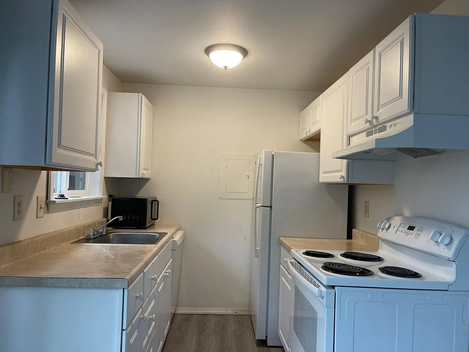 Kitchen with updated cabinet