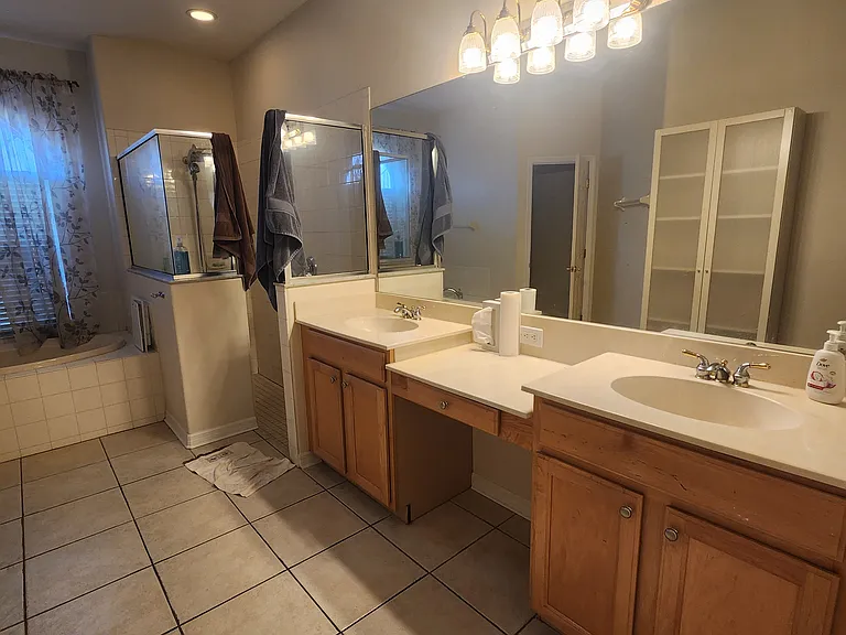 Master Bedroom Suite
Master Bath - double sink & walk-in shower