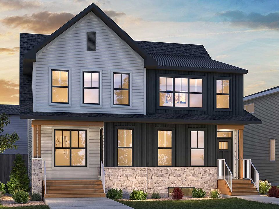 An exterior rendering of the Farmhouse style