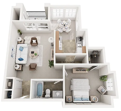 Floor plan 1X1