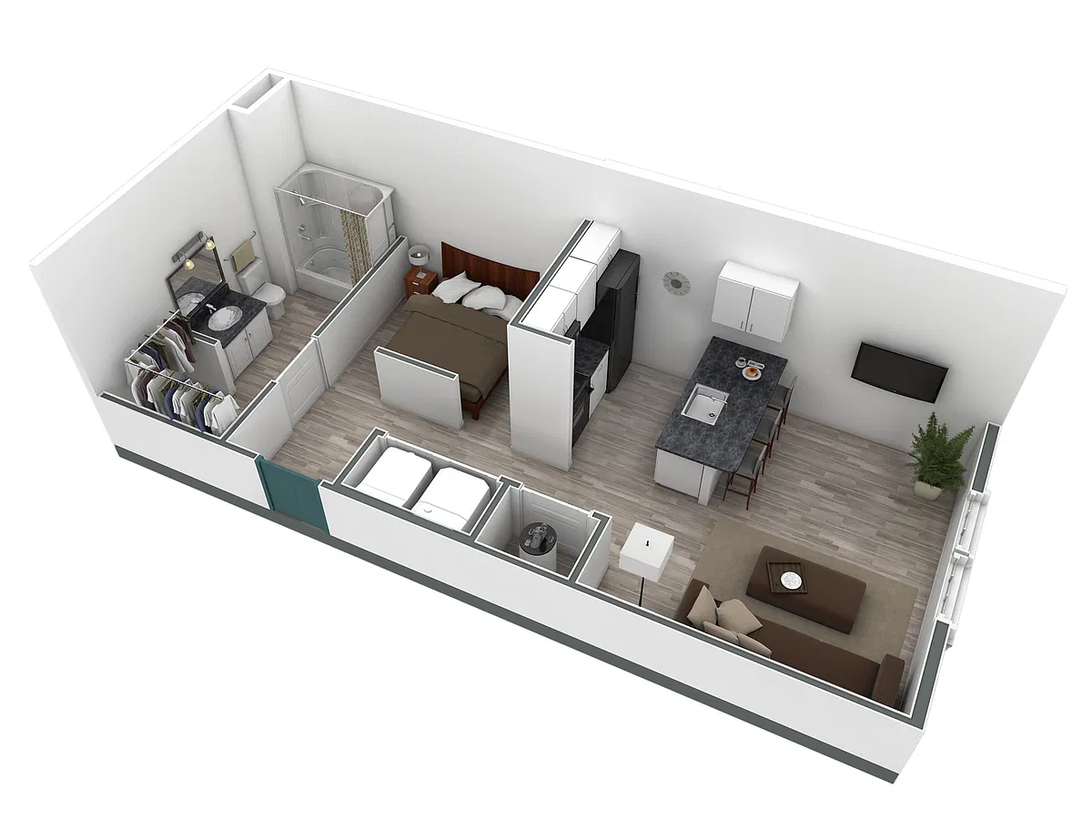 Floor plan Studio Horizon Overlook