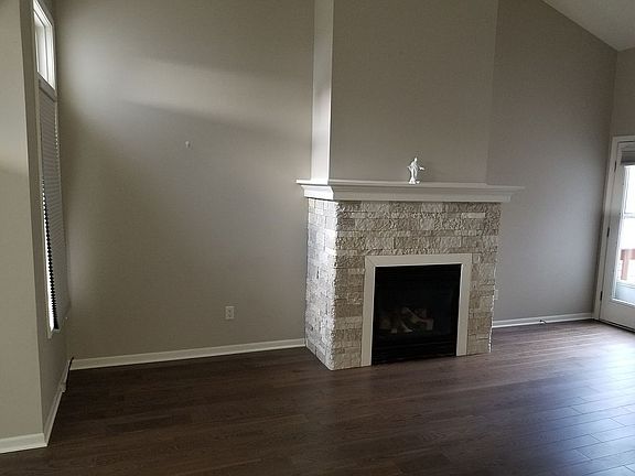 Gas fireplace in living room