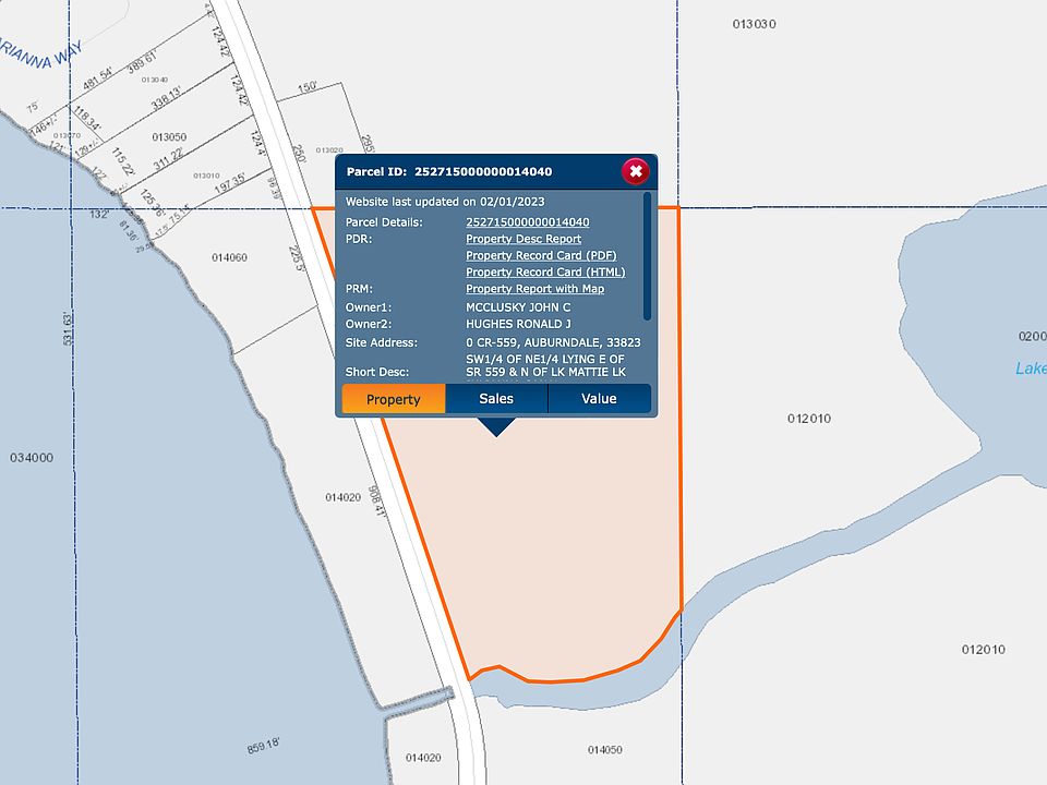 Polk County Parcel ID: 252715-000000-014040