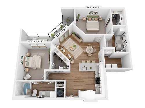 Floor plan B2