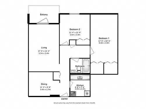 Floor plan 128 Church Variation A