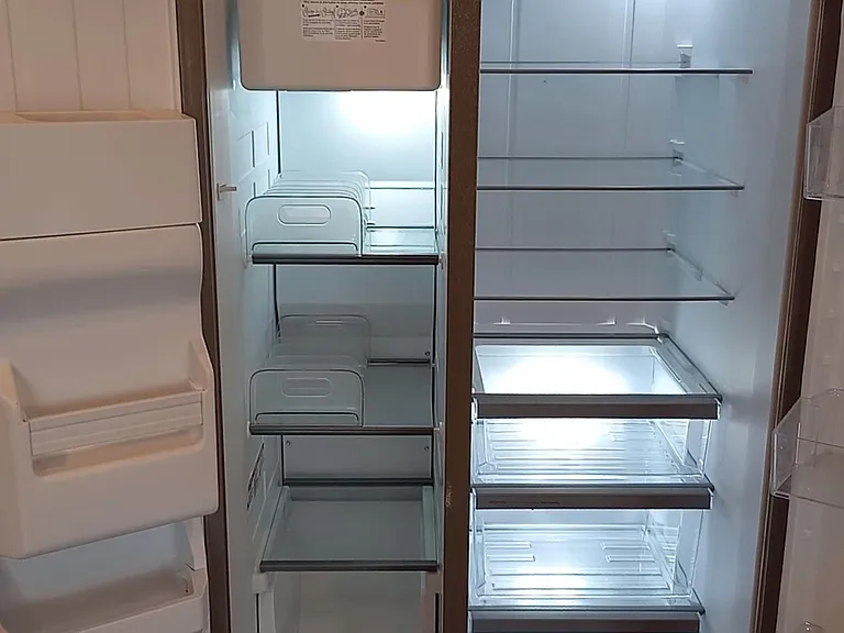 Inside fridge