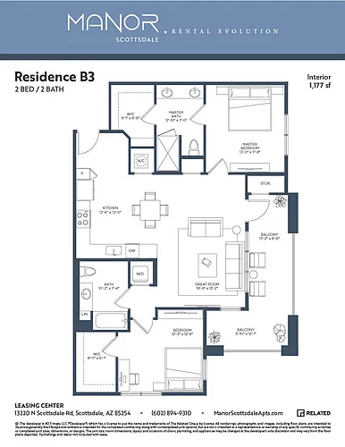 Floor plan B3