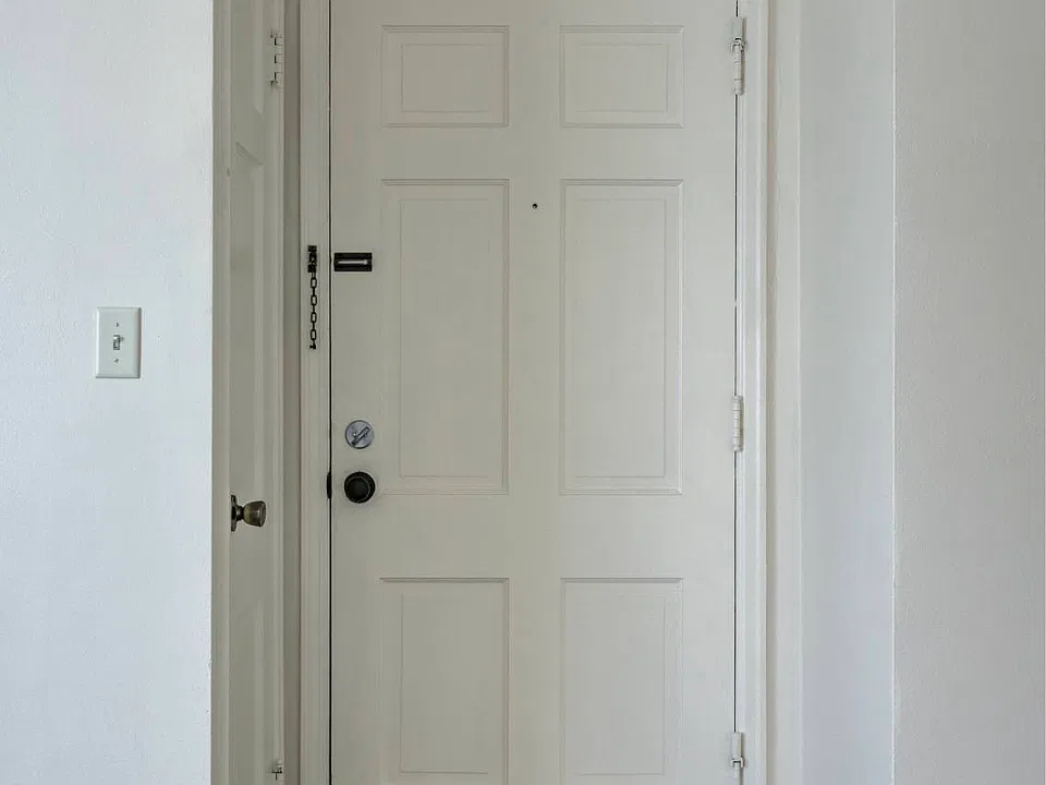 Interior unit entrance to a unit.