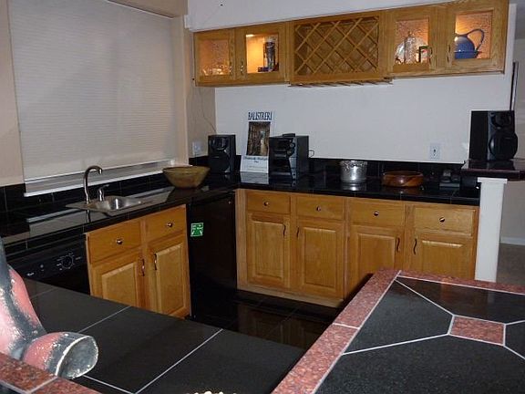 Wet bar in lower level family room
