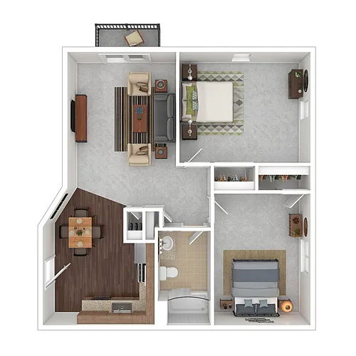 Floor plan 2BD-R