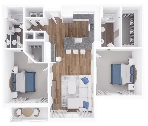 Floor plan 2x2 1128 sqft