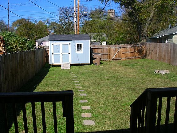 Backyard from porch.