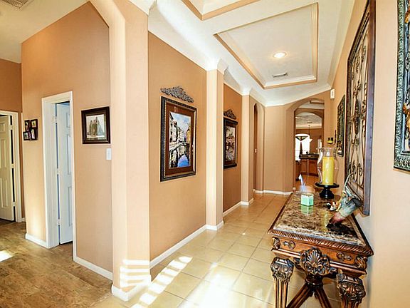 Beautiful hallway entrance to home.