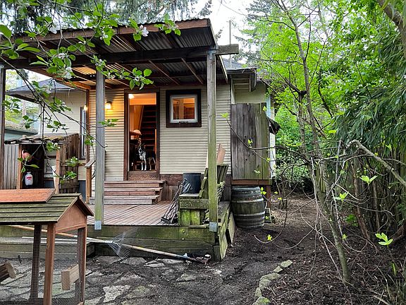 Back porch and side yard