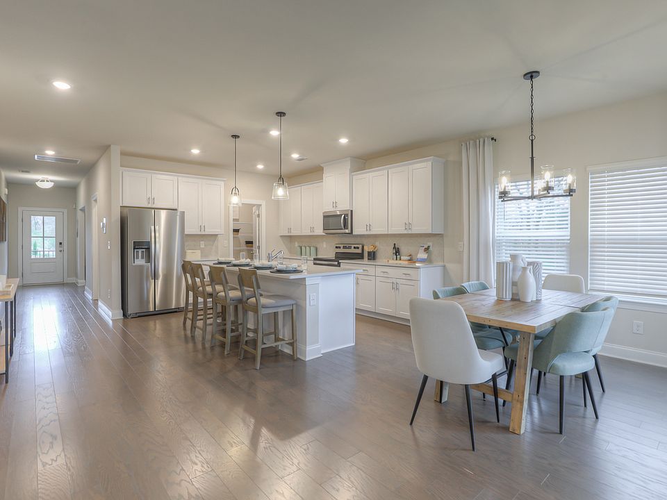 The open-concept floorplan allows for easy entertaining.