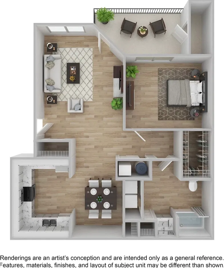 1 bed, 842 sqft, $1,413 — Photo 2