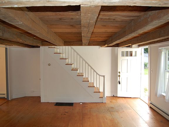 Period Details - Hand Hewn Beams, Wide Pine Floors