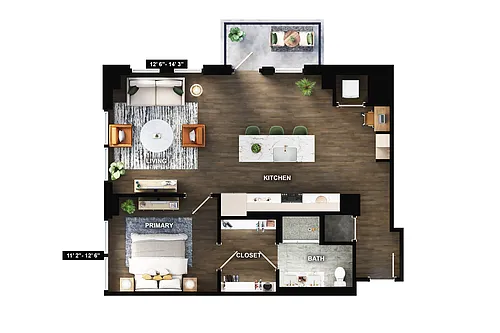 Floor plan A12-B