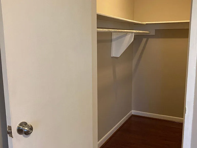 Walk-in bedroom closet