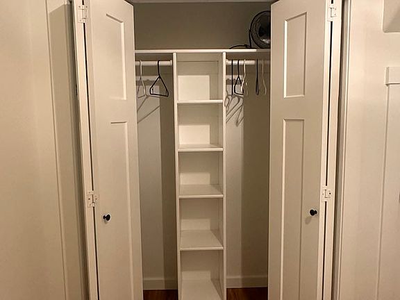 Lower level bedroom closet