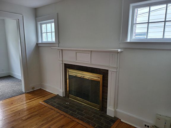 Living room with fireplace