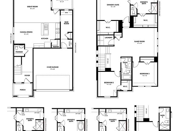 Explore luxury residential architecture with this elegant single-family home design, boasting 3 beds