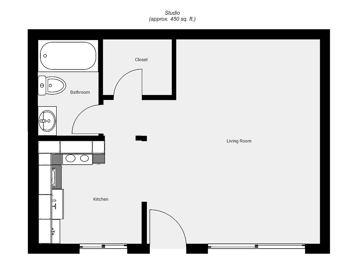 Floor plan Studio