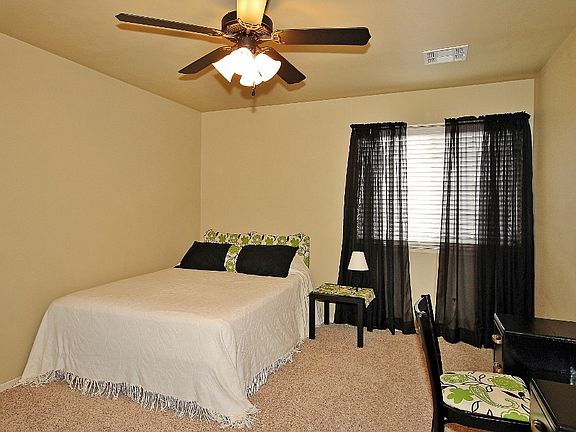 Ceiling fans and blinds 