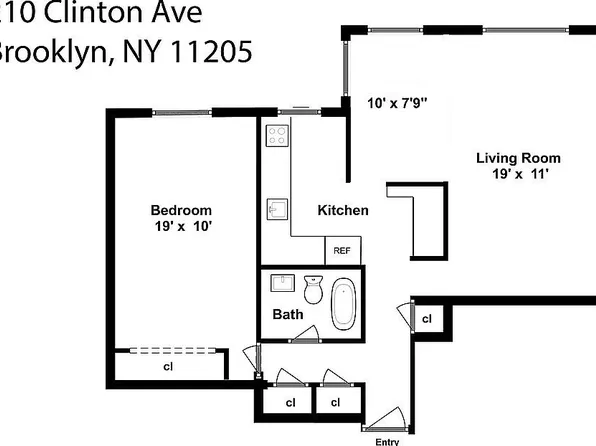 210 Clinton Ave APT 11H, Brooklyn, NY 11205
