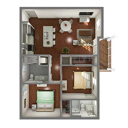 Floor plan 2B