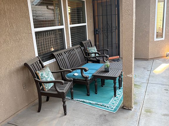 Patio with furniture