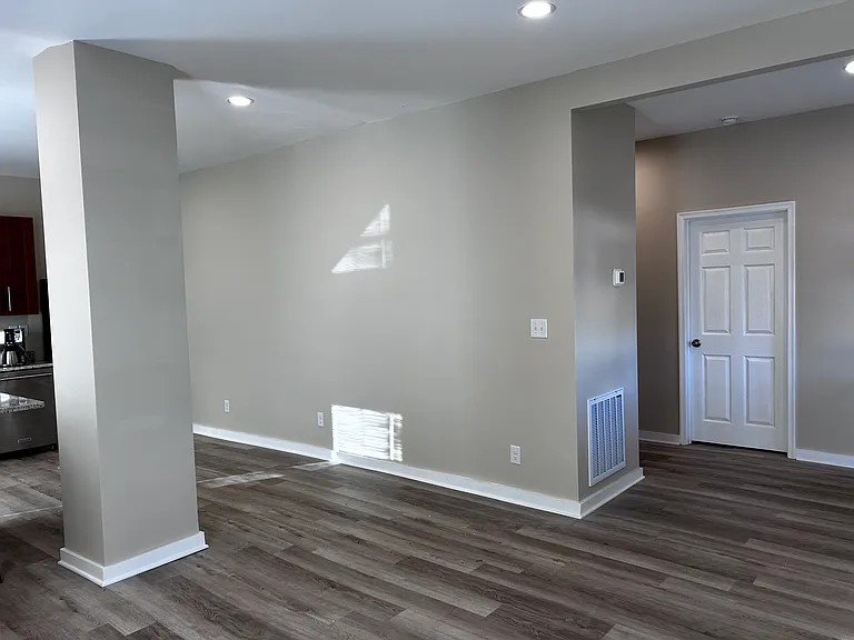 Living room & front hall