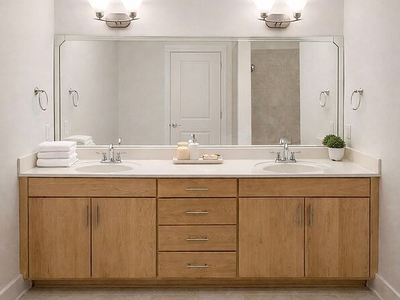 Bathroom with Double Vanity Sinks