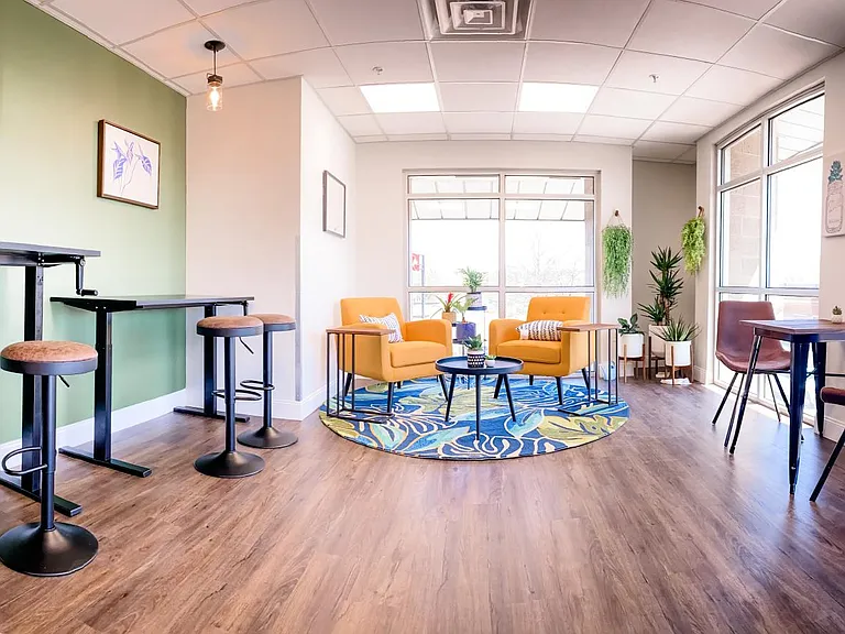 The co-working lounge.