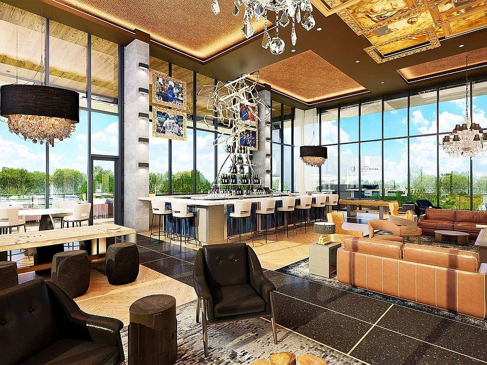 One Rangers Way Luxury Apartments on site resident bar in Arlington, Texas