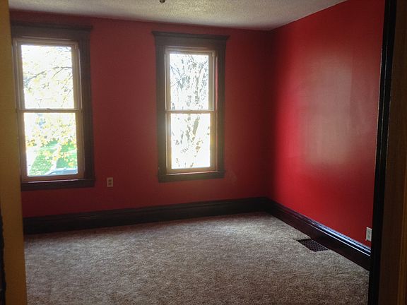 Red bedroom
