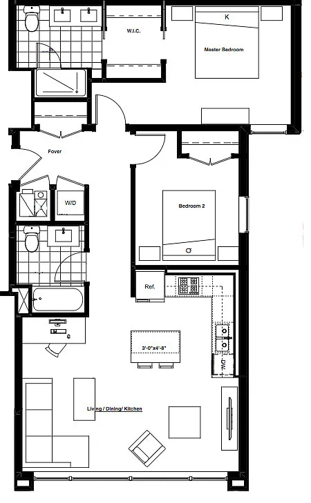 Floor plan 9 - 2X2